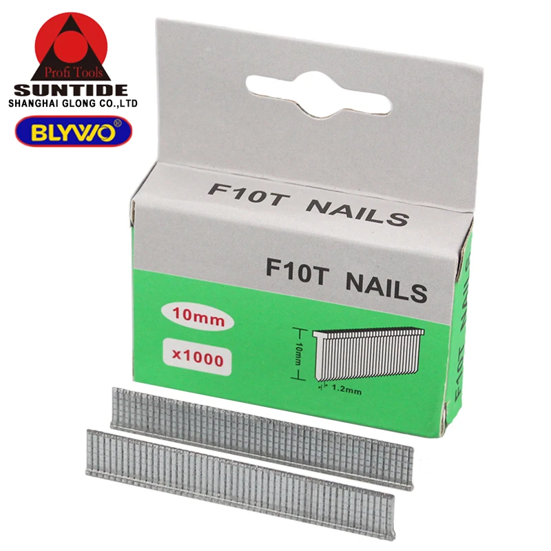 1000 Pcs T Shape Staples F10T/F12T Nails For 3-way Manual Heavy Duty  Nail Gun Furniture Stapler Household Hand Tool