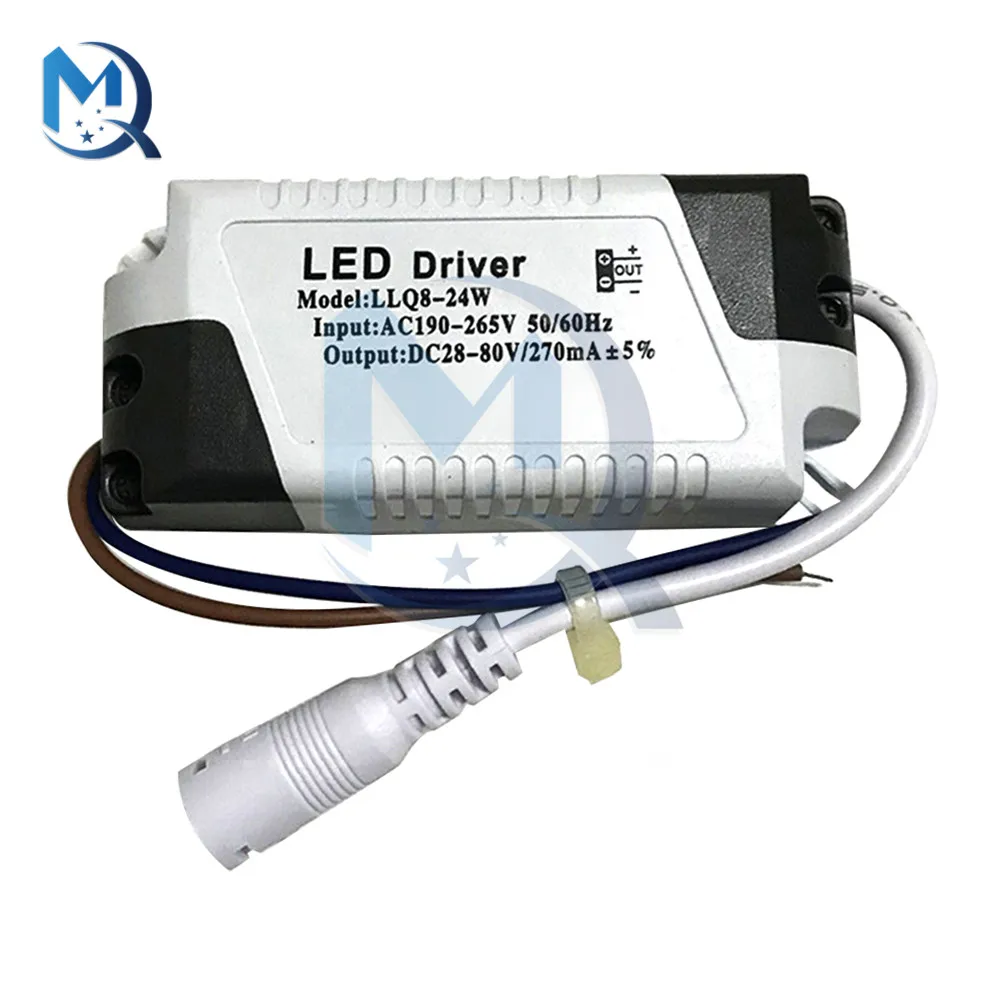 LED Driver 8-18W 8-24W Wide Voltage DC Female Head Ultra-thin Downlight Driving Power Panel Light Transformer Non-isolated Drive