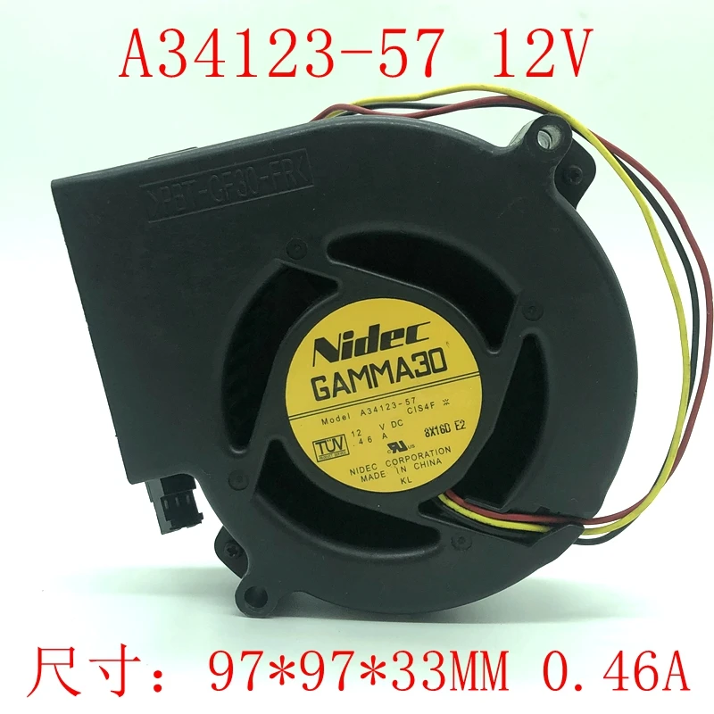 Original 9733 12V A34123-57 0.46A 3550 3560 2960 switch fan 9cm turbo blower