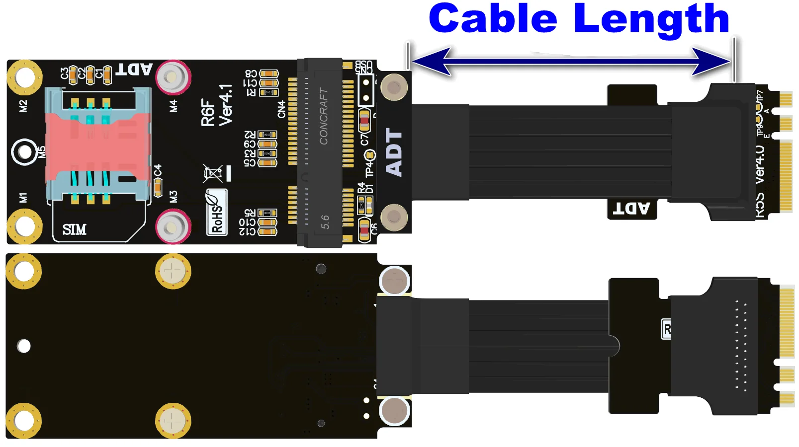 M.2 Wi-Fi A.E ключ, беспроводная сетевая карта на мини-Pcie, Удлинительный кабель PCIe 4,0 Gen4, полная скорость, карта расширения для материнской платы