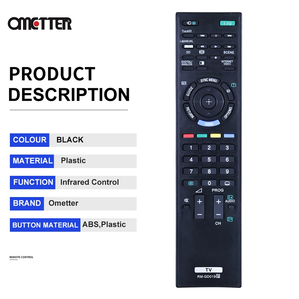 Mando a distancia adecuado para Sony TV, RM-GD019, RM-GD014, 46HX700, 46EX500, 40HX700, 40EX500, 40EX400, KDL-55HX700, KDL-32EX500