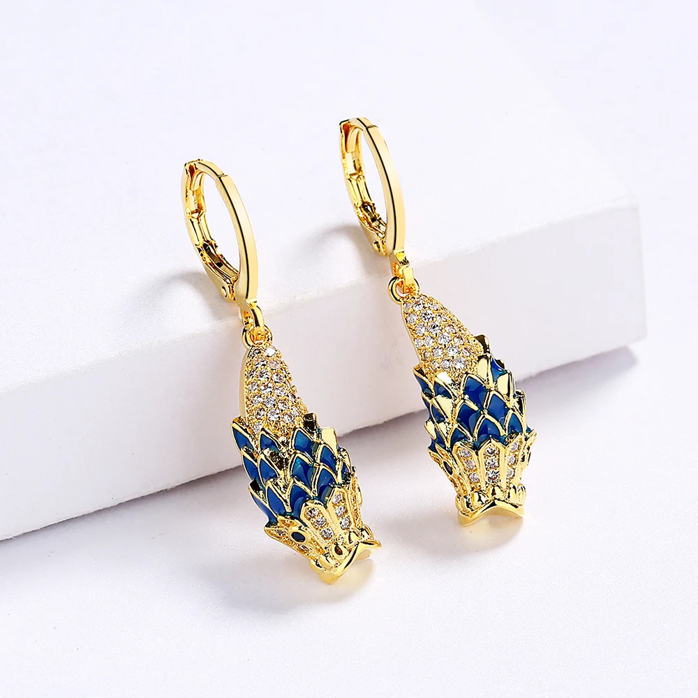 925 Sterling Silver najnowszy styl japoński karp Streamer kolczyki karp skoki Dragon Gate naszyjnik zestaw dla japońskich chłopców