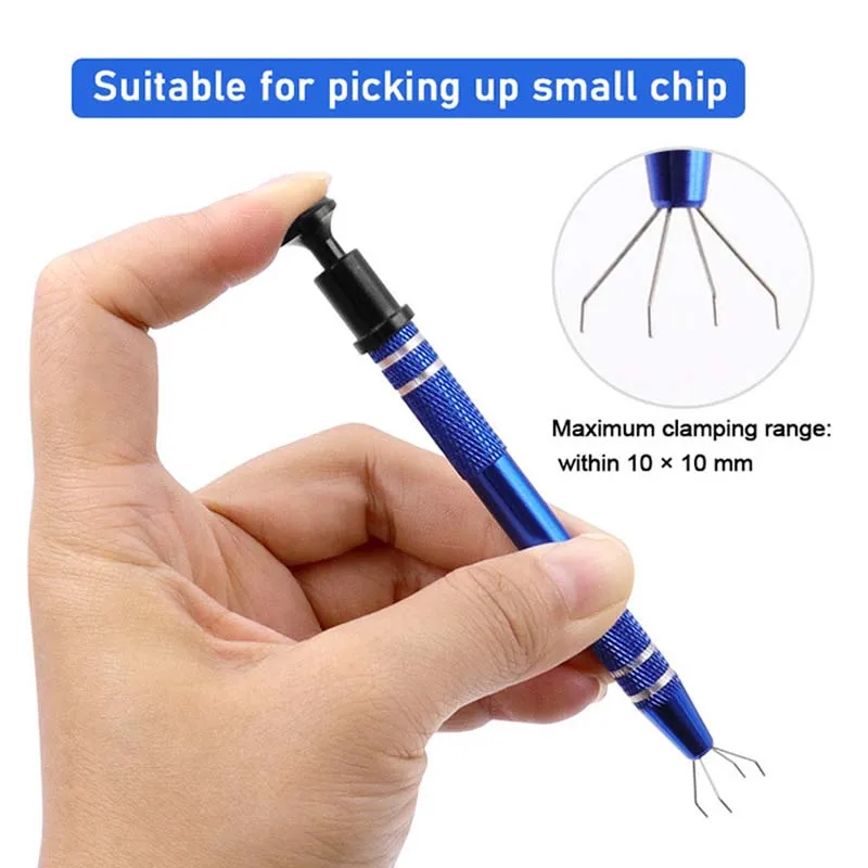 Electronic Component Parts Gripper IC Chip Extractor Screw Picker Tweezers