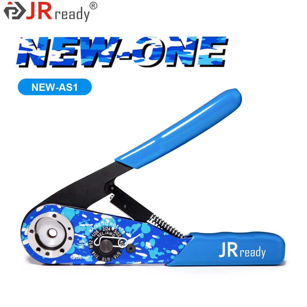 JRready NEW-AS1(M22520/1-01) Crimping Tool Accommodate Wire Range of 12 through 26 AWG Standard Adjustable Indent Crimp Tools