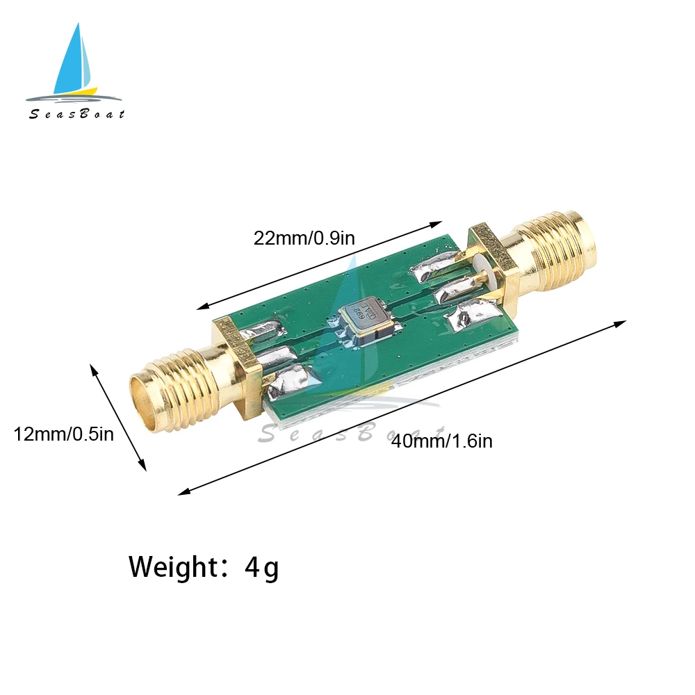 Imagem -05 - Mini rf Bandpass Módulo de Filtro Pcb Dupla Face Placa Bpf Módulo Componentes de Filtro Eletrônicos Sma-k 403mhz 433mhz 915mhz 1090mhz
