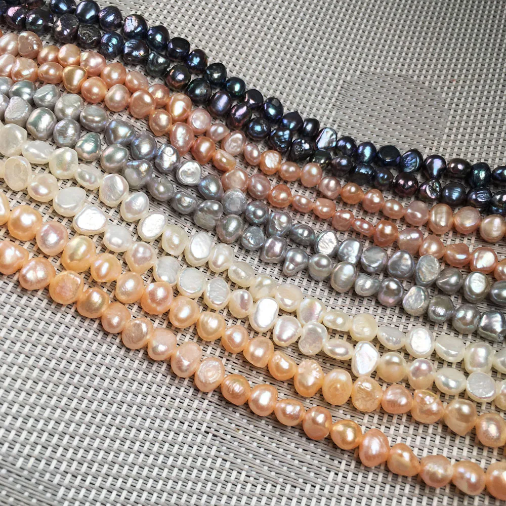 Natural Freshwater Pearl Beading irregular shape Isolation Punch Loose Beads For jewelry making DIY Necklace Bracelet Accessorie