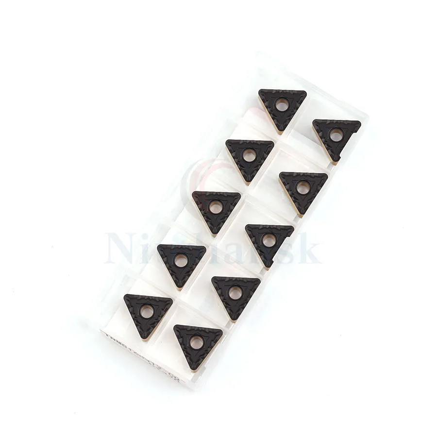 10PCS TNMG160404-CQ LF9218 TNMG160408-CQ LF9218 high quality carbide insert, rotatable twocolor turning tool， CNC machine tools