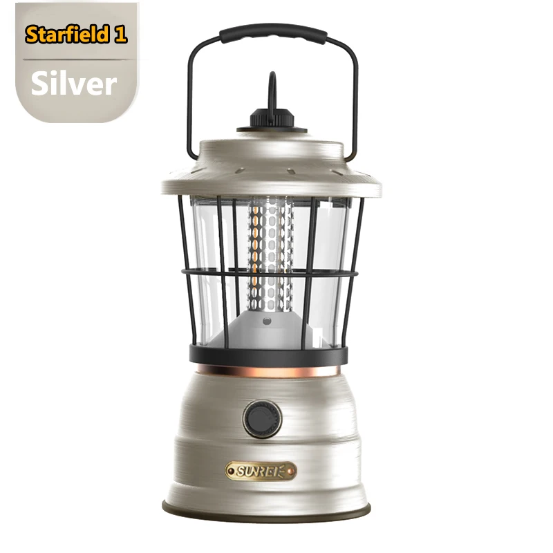 SUNREE Multifunct Camping lantern Retro Lantern Warm White 440 Lumen Battery Operated Lantern Hanging Lantern Outdoor Lantern