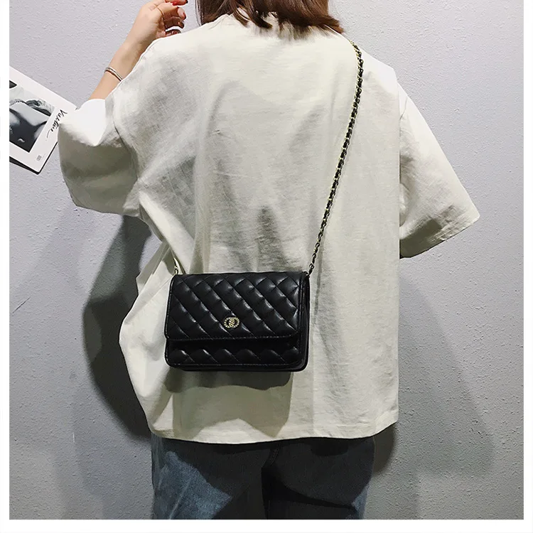 Luxury Handbags Fashion 2023 Fashion Women Leather Messenger Shoulder For Daily Designer Female Crossbody Bag Lock Black