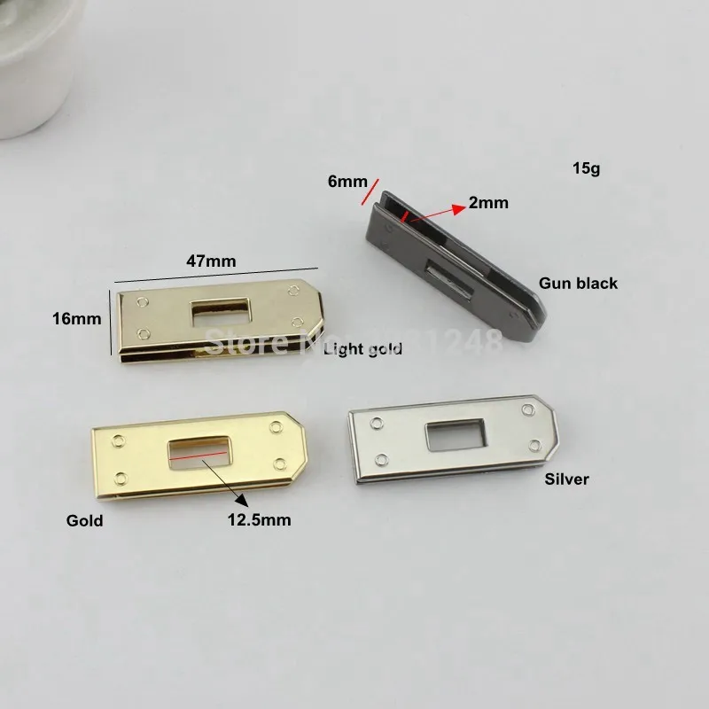 1set high quality Repair high end lock seat female package lock buckle twist bag hardware accessories platinum bag