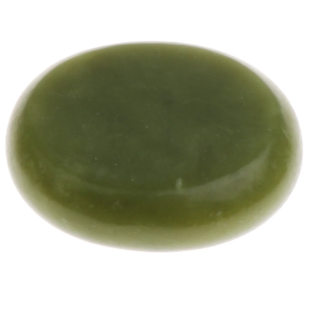 Large SPA Natural Jade Hot Massage Stone Oval Shape Green Hot Stone, Great for Spa Massage Relaxation Beauty Salon