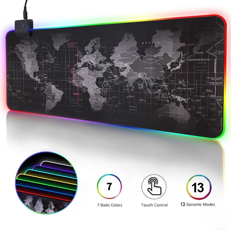 Gaming Mouse Pad RGB Computer Mouse Pad  Large Gaming Mousepad XXL Mouse Pads LED Gamer Mause Carpet 900x400 Desk Mat For CS LOL