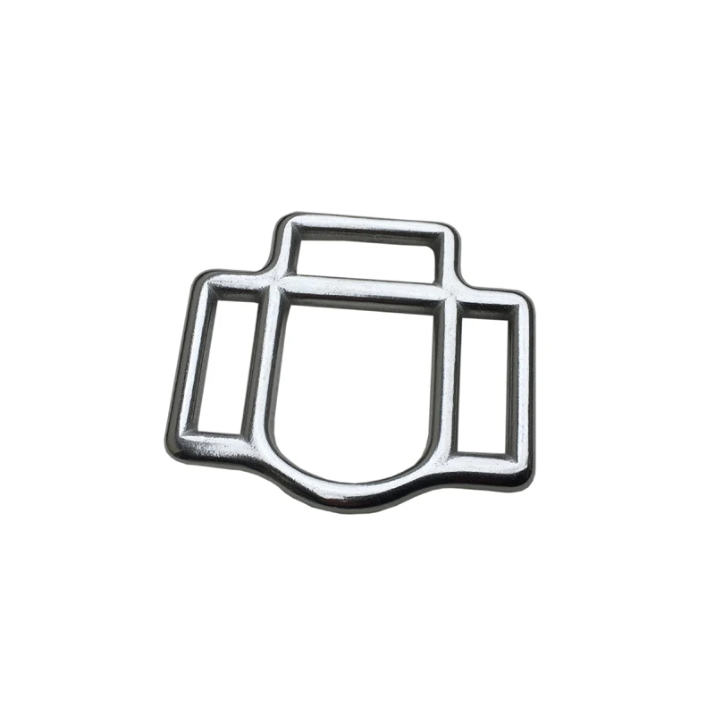 10pcs Stainless Steel Buckles Strong Halter Metal Buckle Square 3-Slots 20mm