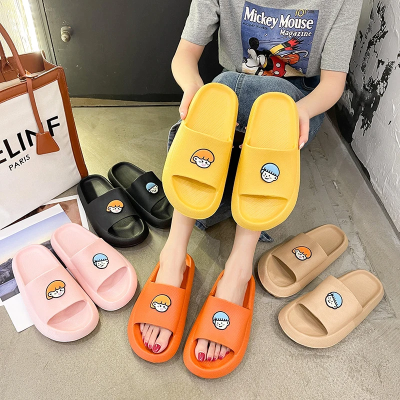 Large Size Bathroom Slippers, Women's Summer Thick-Soled Large Size Slippers, Men's Home Bathroom Sandals in Sizes 36-45