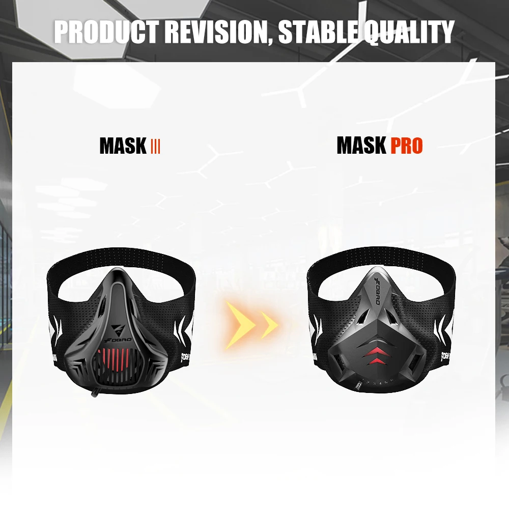 FDBRO MMA Cardio Workout 3.0 Running Resistance Elevation Endurance Mask for Fitness High Altitude Training Sports Mask