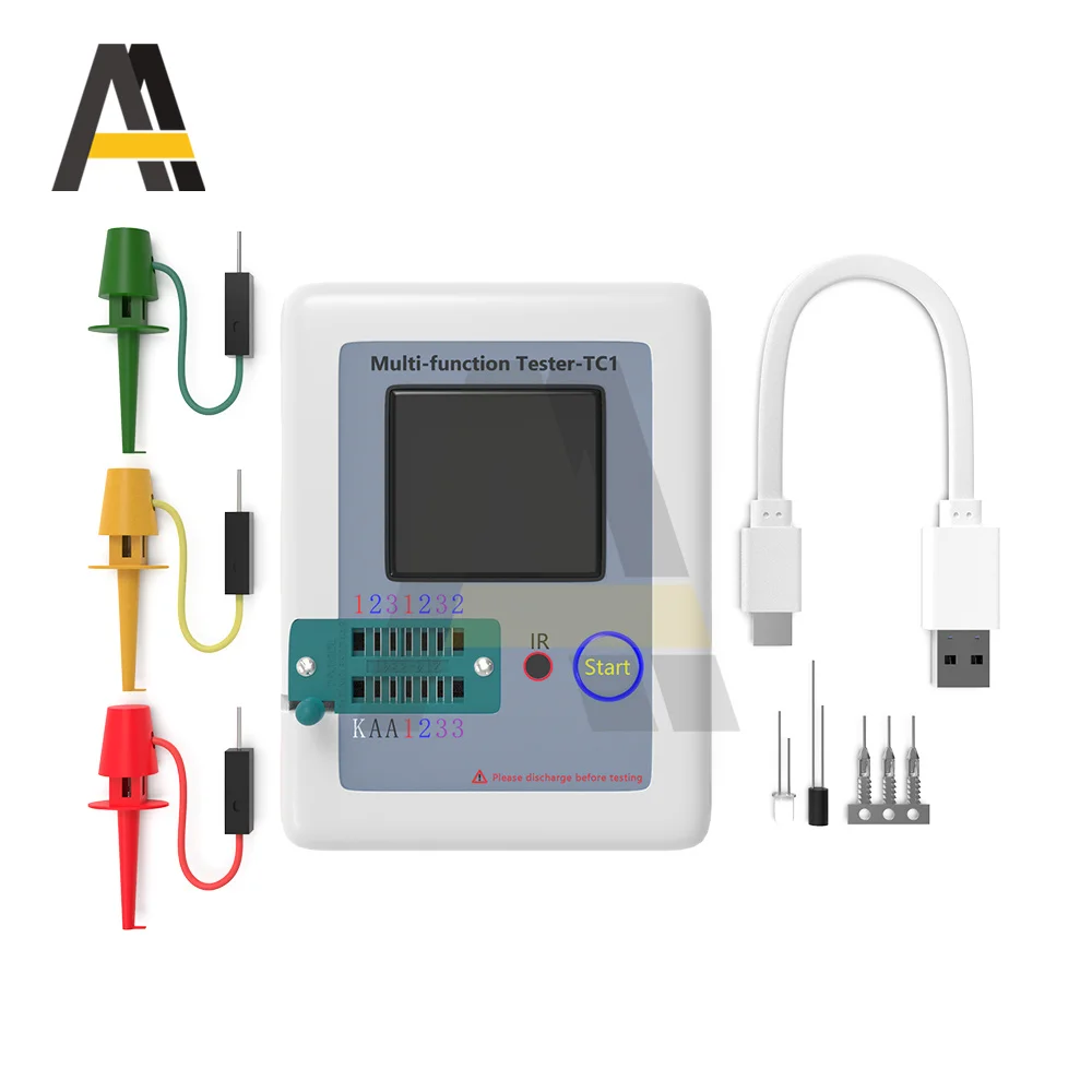 LCR-TC2 TCR-T7 TC-T7-H lcr-tc1 Tester próbnik elektroniczny wyświetlacz multimetr dla dioda trioda MOS/PNP/NPN tranzystor rezystor kondensator