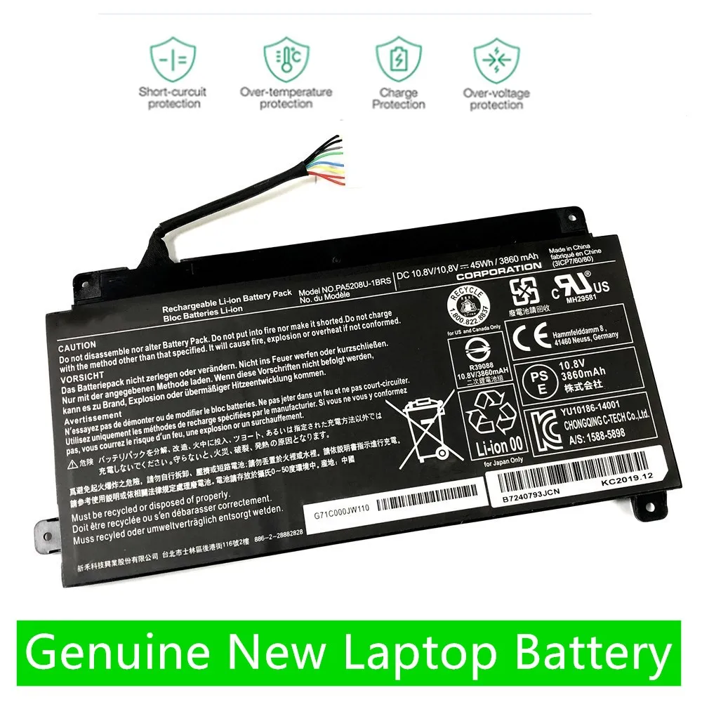 Onevan novo PA5208U-1BRS bateria pa5208 bateria para toshiba chromebook cb30 cb35 CB35-B3340 CB35-B3330 para satélite e45w p55