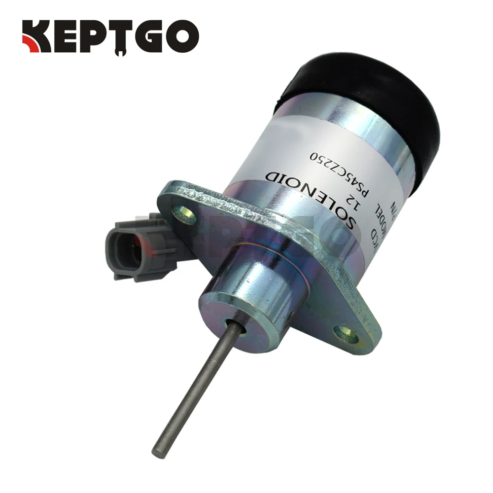 12V PS45CZ250 Fuel Shutoff Stop Solenoid For Kubota Actuator Solenoid D1503 V2203