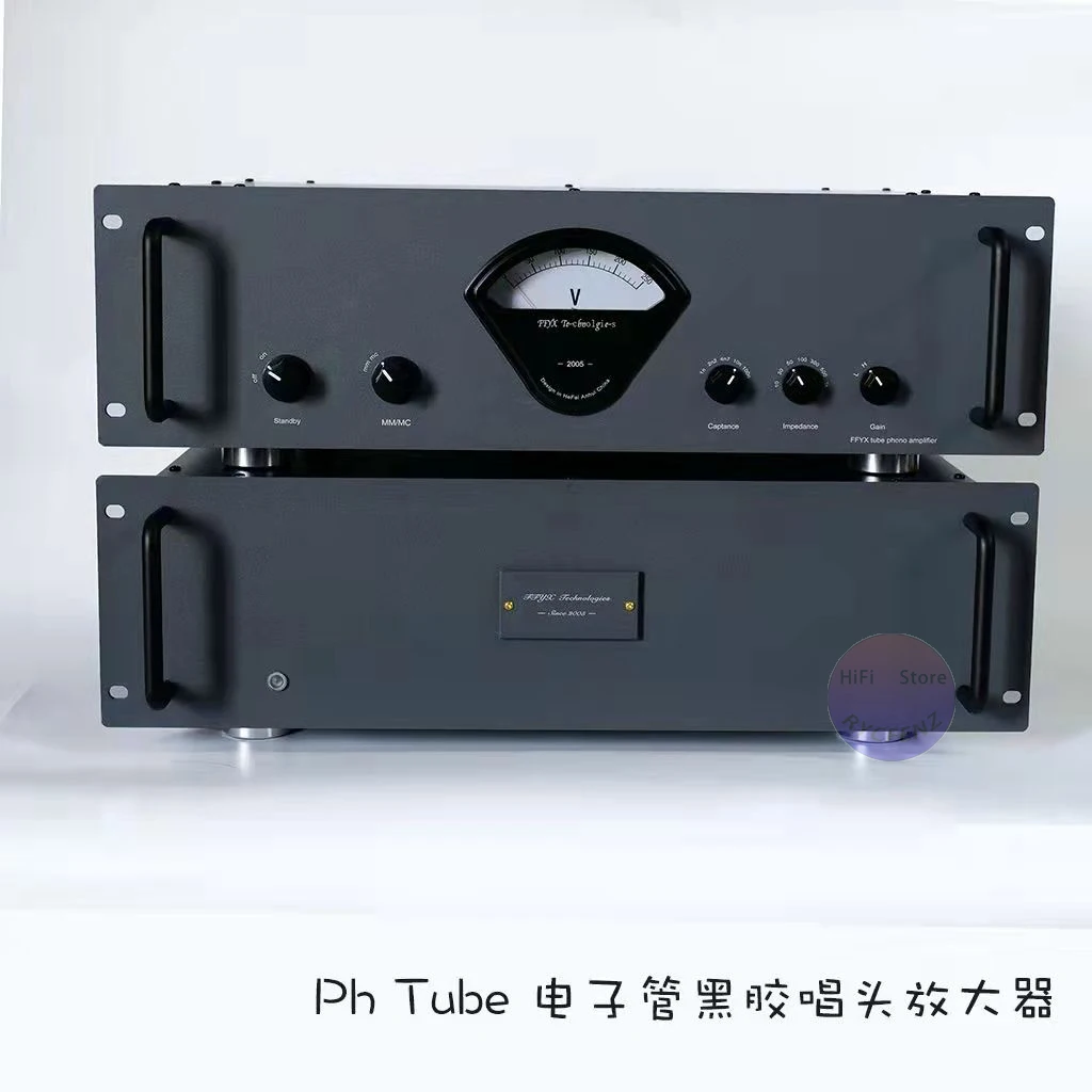 FFYX PH Tube Phono Pre Amplifier Fully Balanced Vacuum Tube MM MC Turntable AMP Vinyl Record Player