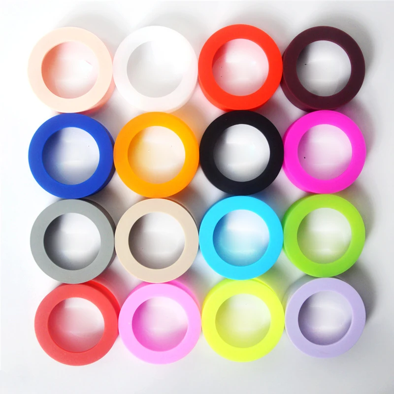 10pcs Drinkware Handle Bottle Bumpers 65mm Protective Cup Mat Silicone Coasters For 30oz 20oz Vacuum Tumbler Travel Mug