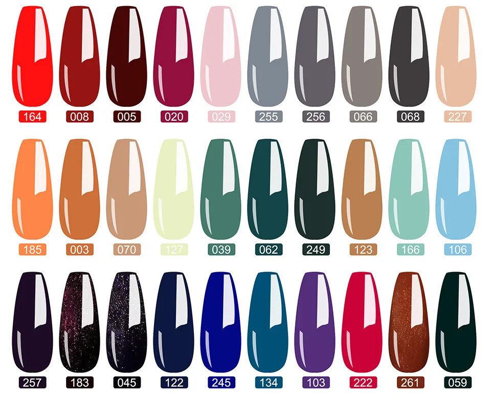 OXXI 8ml Semi-Permanent Nagellack 60 Farben Semipermanenter Nagellack Maniküre UV-Gel Emaille Abziehbarer Lack Hybrid Gellac Neu – Detail 8