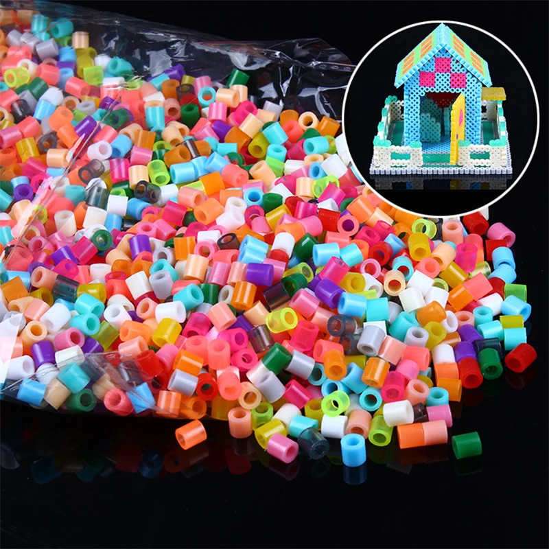 57colors pyssla hama beads 5mm 8000Pcs Iron Beads for Kids Hama Beads 3d puzzle creative toys Handmade Gift toys