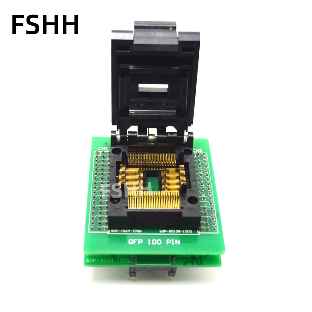 QP1- 100085 -003 اختبار المقبس SDP-3224-100Q مبرمج محول QFP100 إلى DIP48 مناسبة للمبرمجين LT48XP UXP