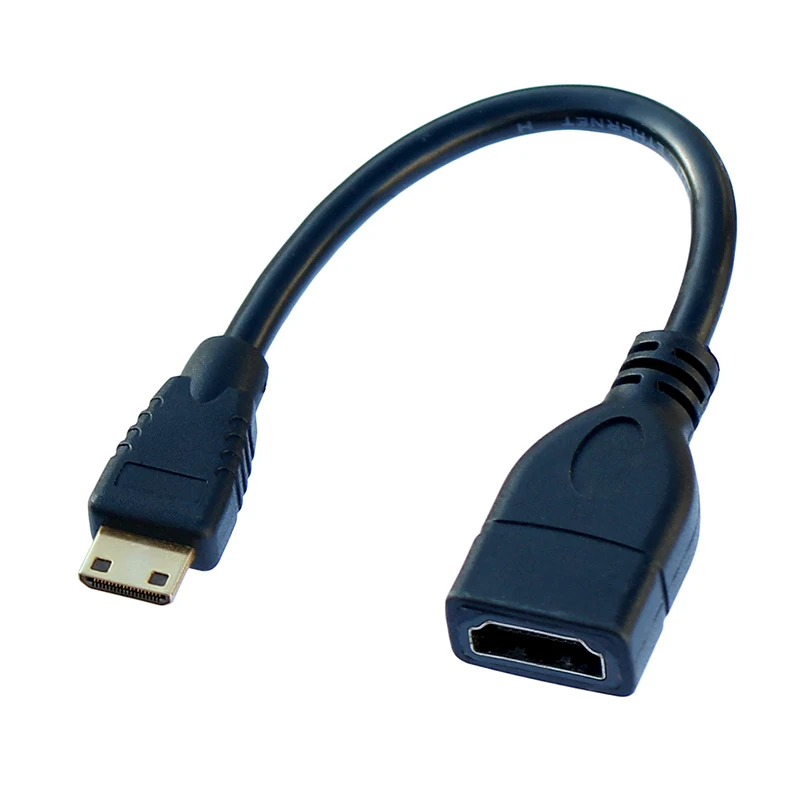 C Type Mini HD Male to A Type Female HD-compatible 1080P Adaptor Cable for Laptop&Camera