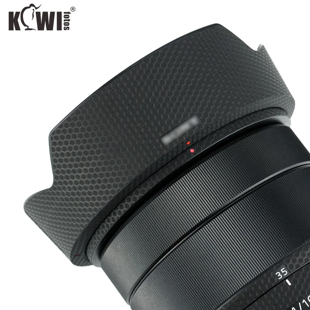 Chống Trầy Xước Lens Hood Da Phim Dành Cho Ống Kính Sony Vario-Tessar T * FE 16-35 Mm F/4 ZA OSS (SEL1635Z) miếng Dán 3M Ma Trận Đen