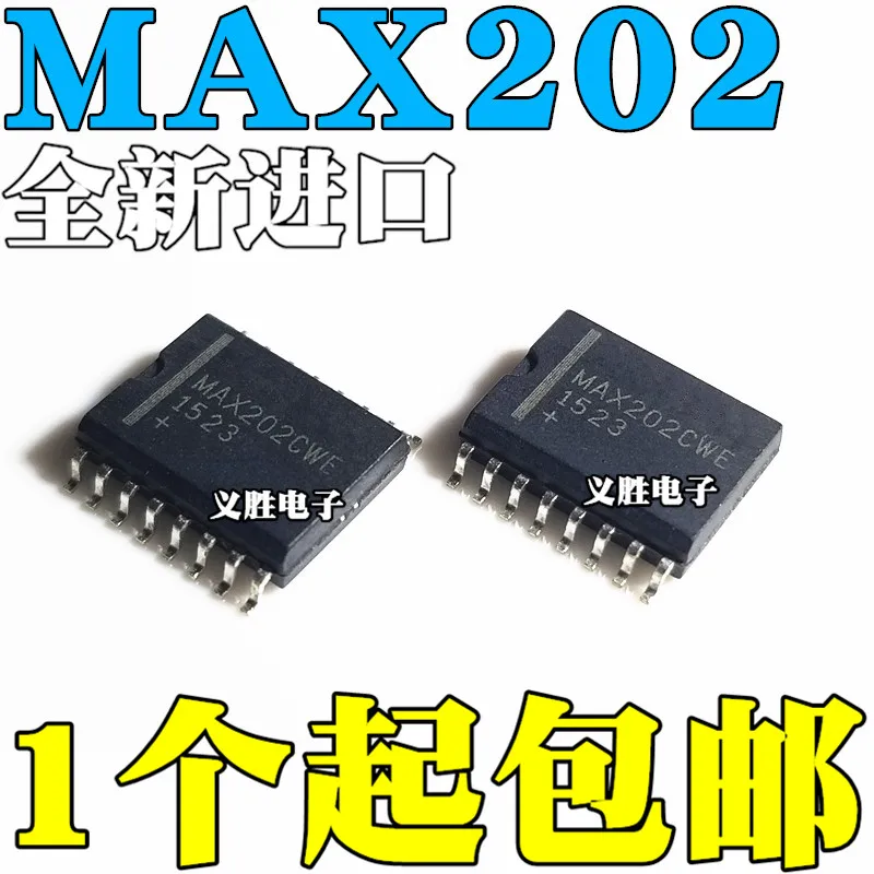 New and original MAX202 MAX202CWE MAX202EWE  SOP16 OP - 16 interface - transceiver/drive RS322, patch wide-body SOP16