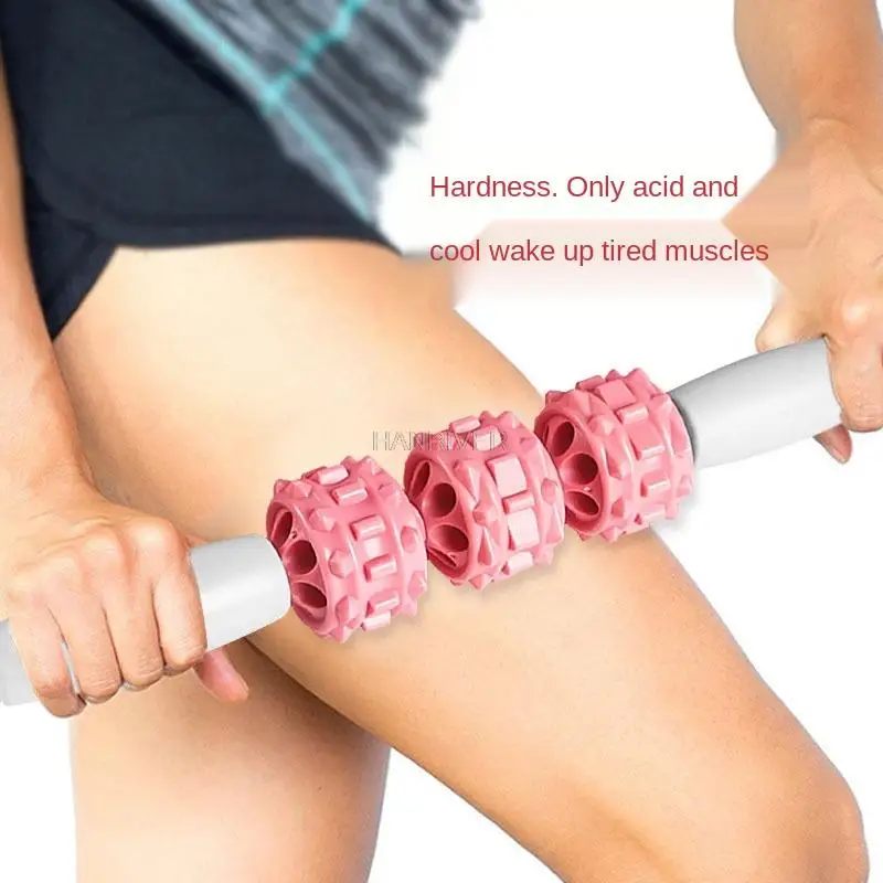 Mace lean leg massage handheld roller muscles relaxation roller yoga fitness fascia body massage stick massager