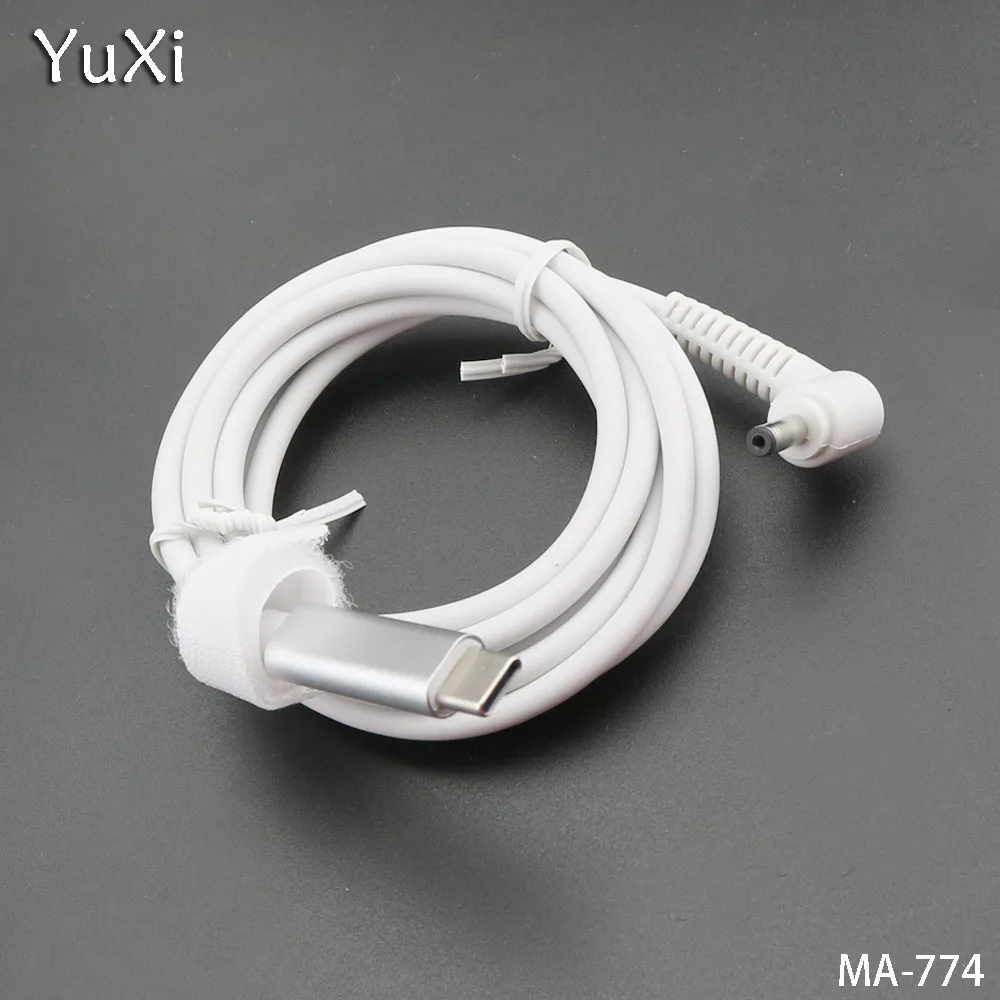 Yuxi USB TYPE C PD Pengisian Kabel untuk 4.0*1.35 Mm UNTUK ASUS ZenBook UX21A UX31A UX32A UX32V Laptop power Adaptor Charger Kabel