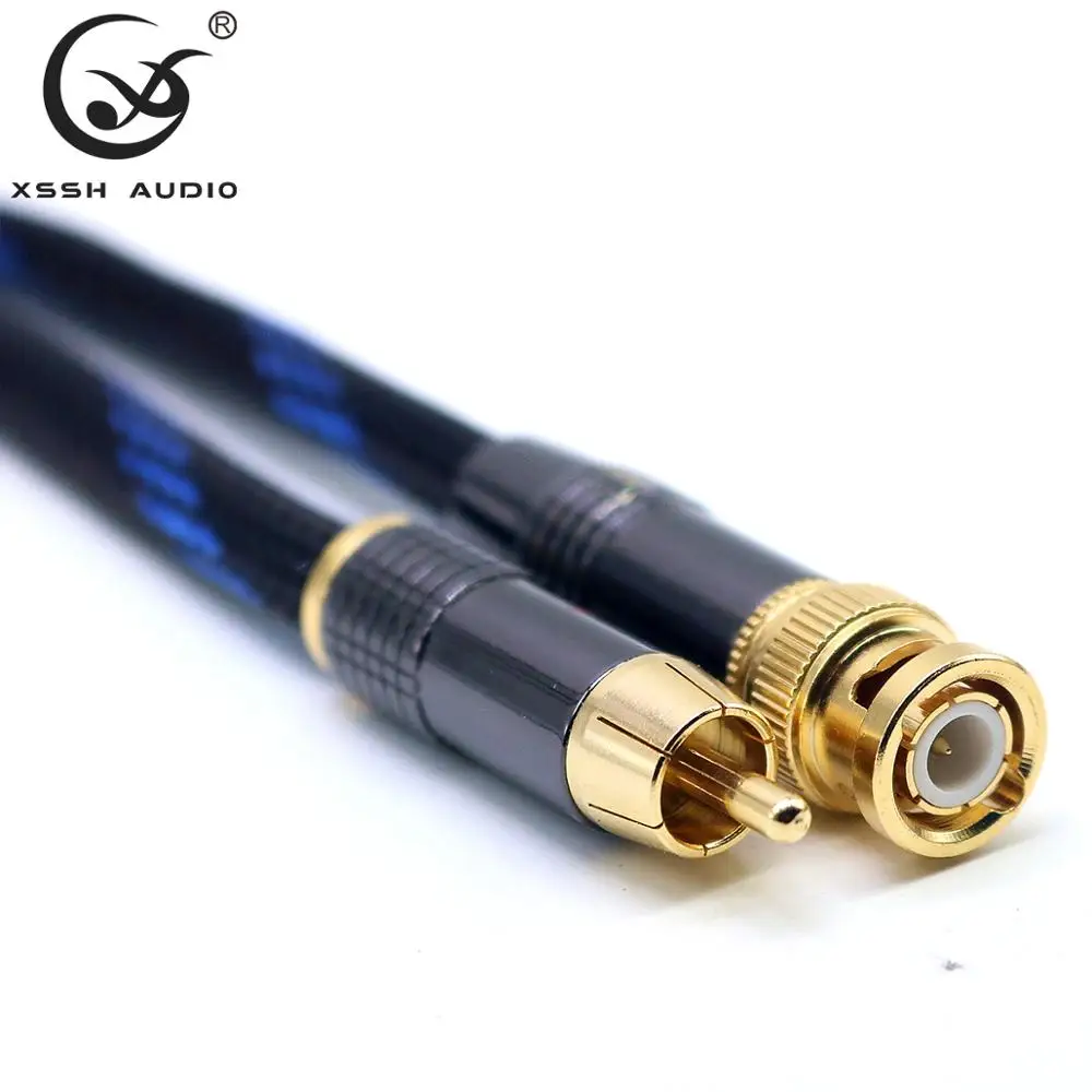 BNC RCA Audio Cords XSSH 8.5mm Diameter Shield 2 Core 2.5mm Copper Plated Silver 40μin Thick Winaxal Interconnect Signal Cable