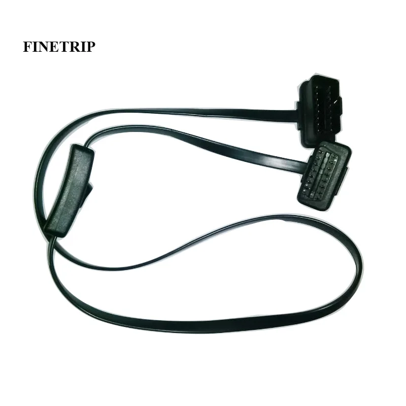 60cm/1m Male to Female OBD2 CABLE with Switch Diagnostic Extension Connector for ELM327