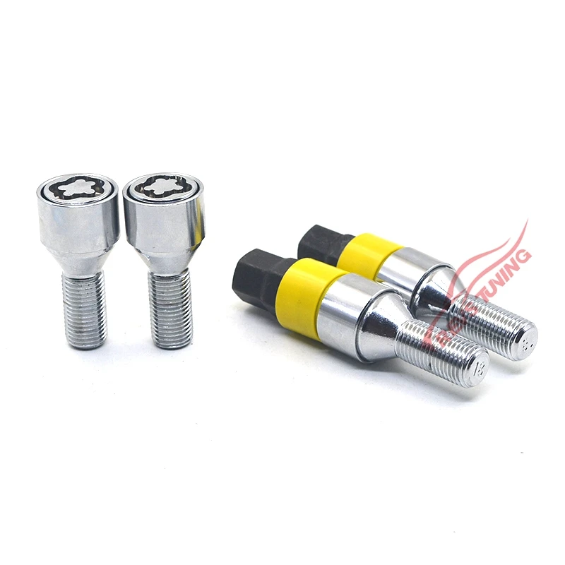 M14 M14X1.5 Steel Special Key Security Anti Theft Auto Car Locking Wheel Bolt Lug Bolts Stud For VW