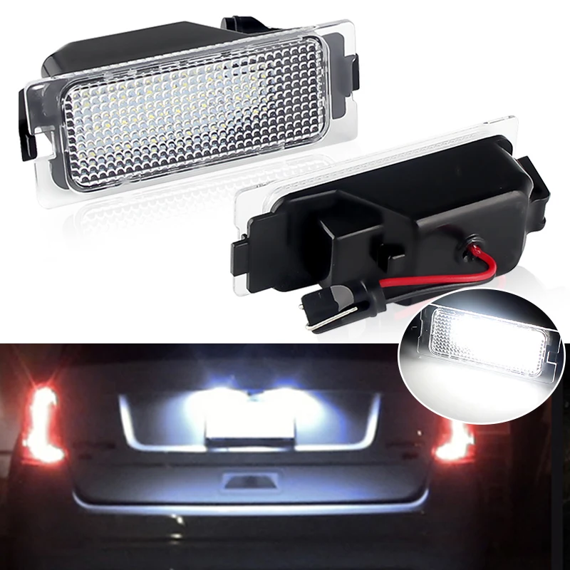 2Pcs Error Free Car LED License Number Plate Light Lamps For Ford Edge 2007-2014 Escape 2008-2012 Mercury Mariner 2007-2011