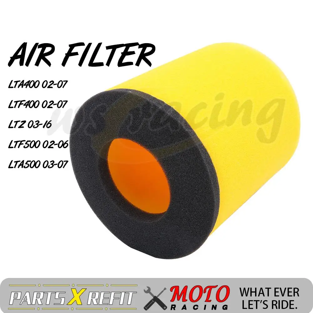 Motorcycle Air Filter Sponge Cleaner Moped For Suzuki LTA400 LTF400 LTZ  LTF500 LTA500 2003 2004 2005 2006 2007 2008 2009-2016