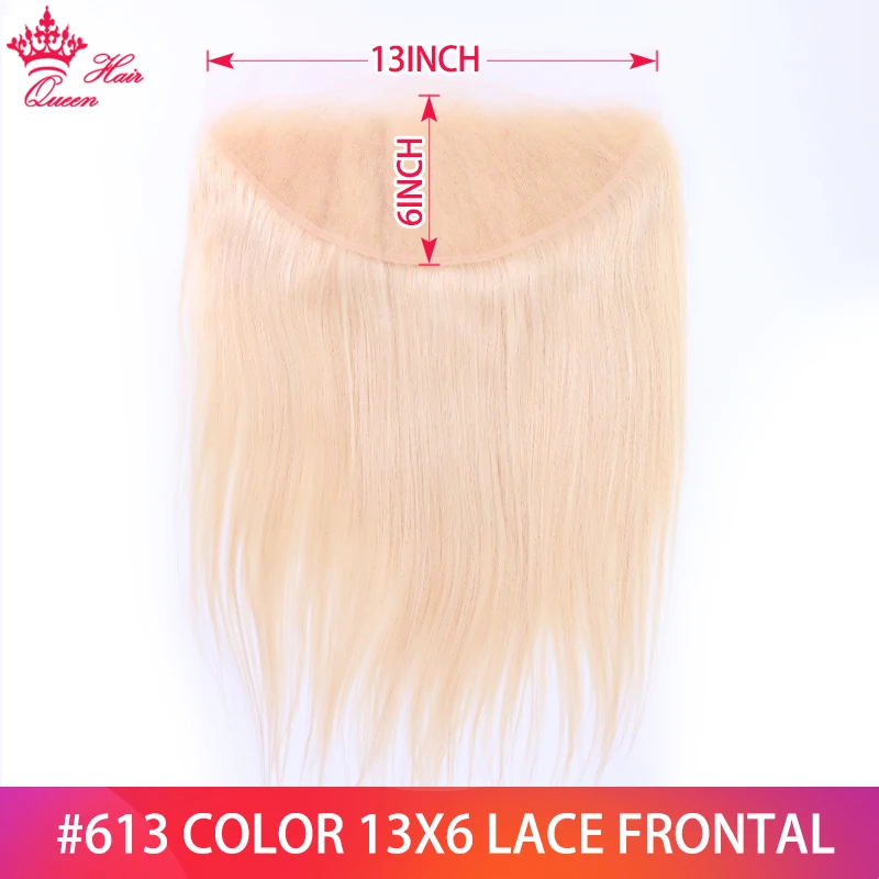 

Queen Hair Brazilian Hair 13x6 Free Part 613 Blonde Lace Frontal Closure Straight Human Hair 12 14 16 18 20 22 Inch Honey Color