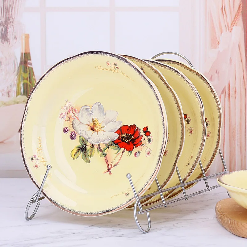 

7 inch dish personality 10 plate set 8 creative European household es tableware combination ceramic porcelain