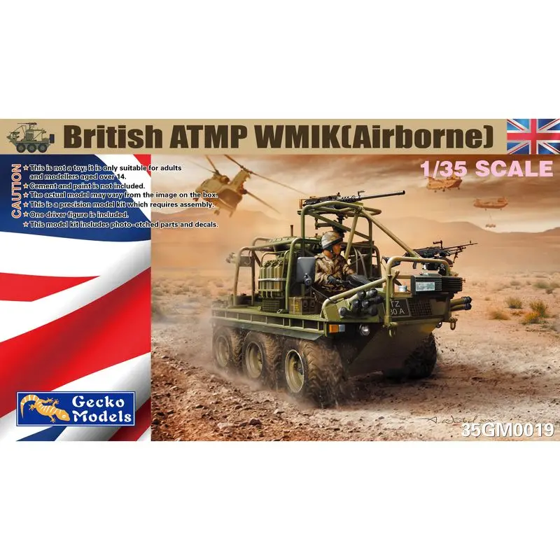 

Gecko Models 35GM0019 1/35 British ATMP WMIK(Airborne) - Scale Model Kit