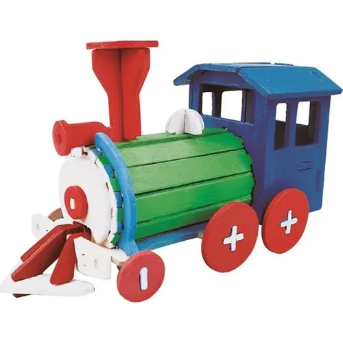 

Robotime Boyamalı 3D Wooden Puzzle Locomotive