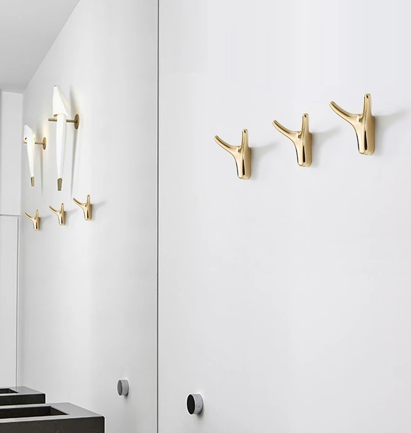 Wand Hängende Kleidung Haken Schlafzimmer Robe Haken Wohnzimmer Parlor Mantel Haken Schlafzimmer Robe Haken Handtuch Haken Bad Zubehör badezimmerzubehör badezimmer haken küchen schrank aufbewahrung kleiderbügel schlüss – Detail 8