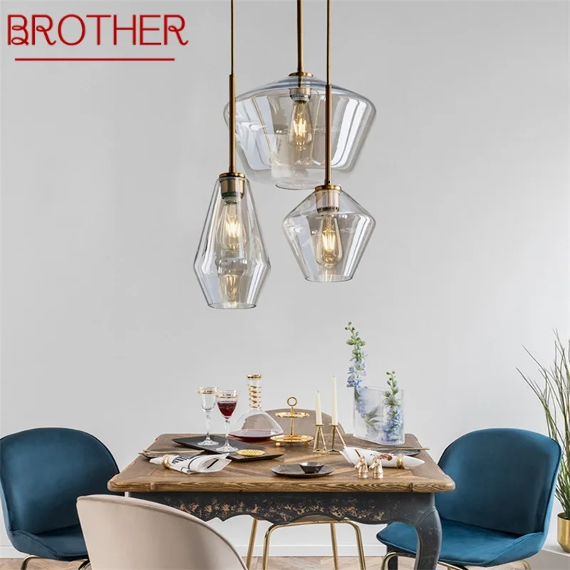 

BROTHER Nordic Pendant Light Fixtures LED Modern Simple Lamp Decorative For Home Dining Room Bar