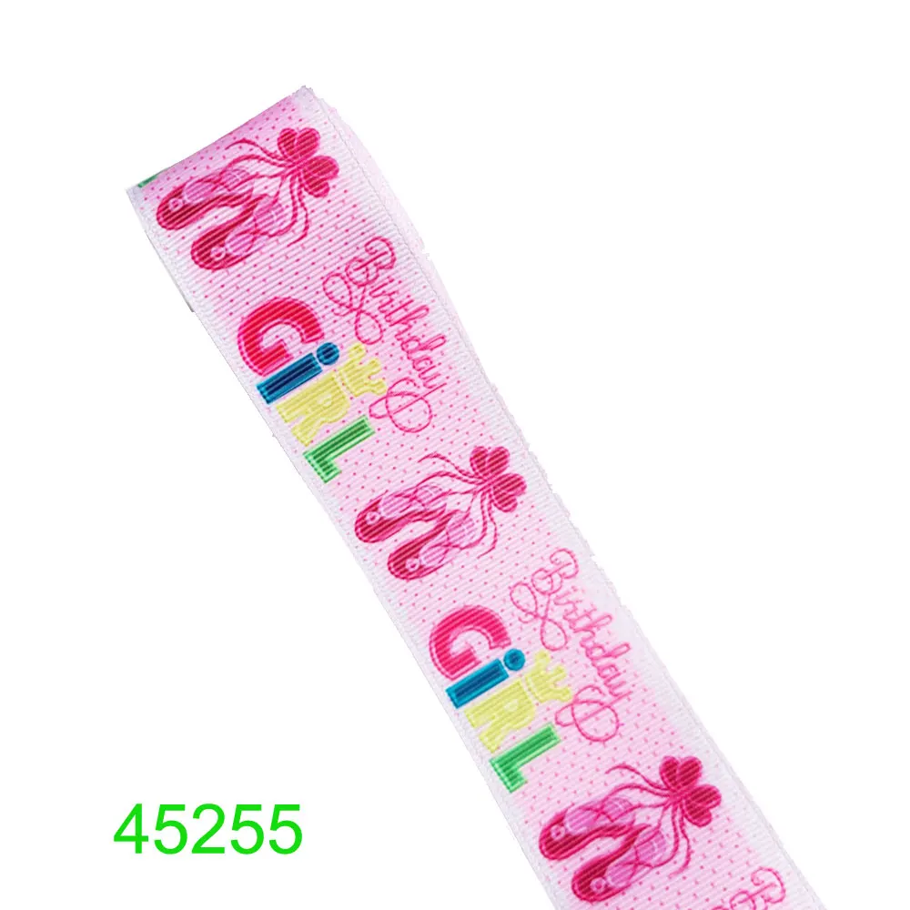 DIY Cartoon Sister Printed Grosgrain Ribbon For Craft Supplies Sewing Accessories 5 Yards, Planar Resins 10 Pieces. 43728