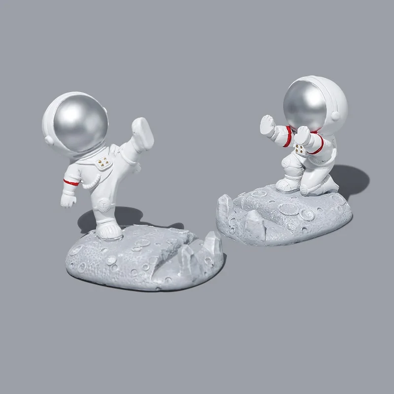 Astronaut Phone Holder Resin Universal Cell Stand Bracket Desk Ornaments Kids Gift Toy Office Table Decoration Stationery A6615