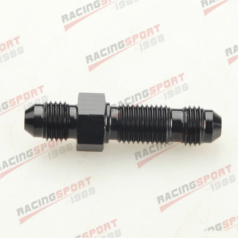 

-12 AN AN12 Straight AN Bulkhead Aluminum Fitting Adaptor Black