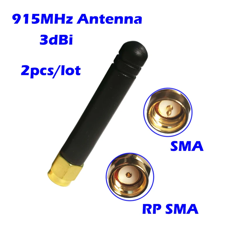 Lorawan Antenna 915MHz 3dbi Gain SMA/RPSMA Connect Omni for Remote Meter Reading System Alarm RF Wireless Control Nbiot GPRS GSM