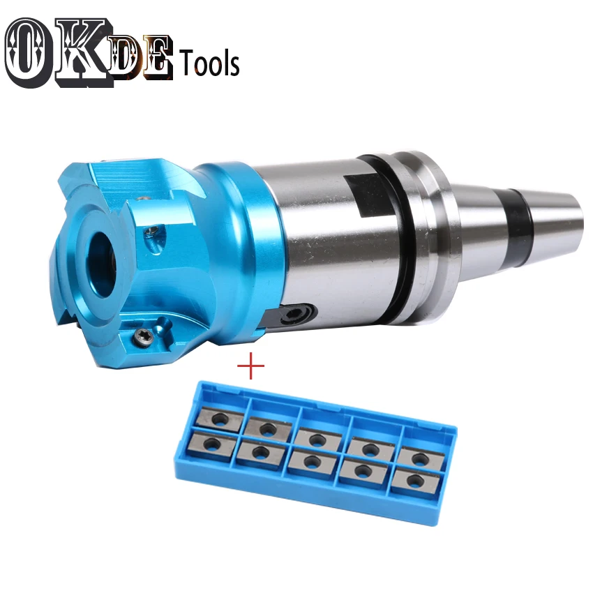 

1 set of ISO20 ISO25 FMB22 45L tool holder + BAP400R50 / 63-22-4T face milling cutter head + 10slice of APKT1604 carbide blade