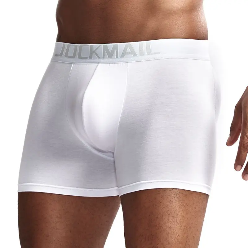 JOCKMAIL Sexy Men\'s Butt Lifter Padded Underwear Boxer Long Shorts naturally lift butt Removable padding for rear enhancement