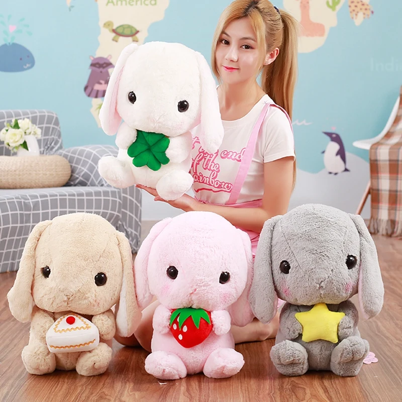 

22-43cm Kawaii Stuffed Rabbit Plush Toy Soft Bunny Cushion Doll Kids Pillow Birthday Gifts For Children Baby Accompany Sleep Toy